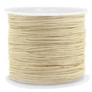 Macramé bead cord 0.8mm Golden beige